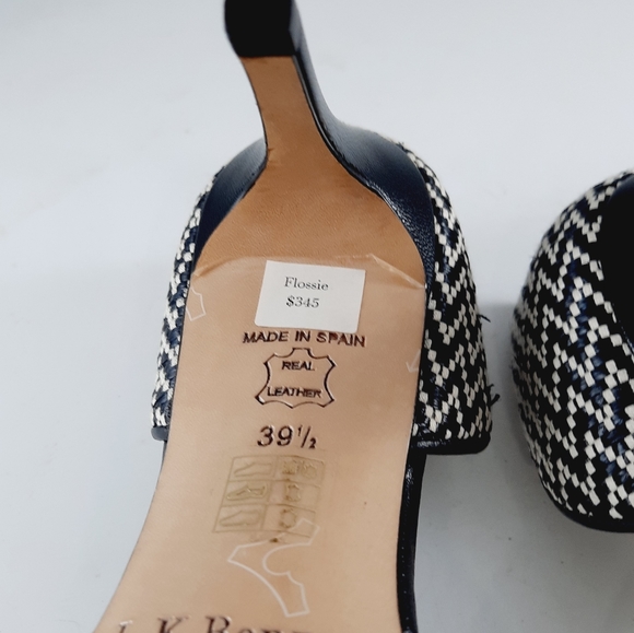 L.K. Bennett London Ladies Black White  Leather Shoe Size 8.5 Made in Spain - Picture 7 of 16